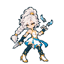 Pixel-art battle sprite of Aurelle, 4★ form