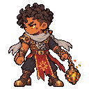 Pixel-art battle sprite of Brand, 4★ form