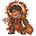 Pixel-art battle sprite of Brand, 7★ form