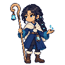 Pixel-art battle sprite of Maren, 3★ form