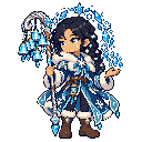 Pixel-art battle sprite of Maren, 7★ form