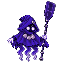 Pixel-art battle sprite of Morrick, 4★ form