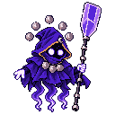 Pixel-art battle sprite of Morrick, 5★ form