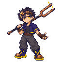 Pixel-art battle sprite of Rook, 3★ form