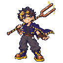 Pixel-art battle sprite of Rook, 4★ form