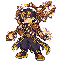 Pixel-art battle sprite of Rook, 7★ form