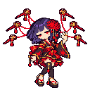 Pixel-art battle sprite of Vespera, 5★ form