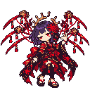 Pixel-art battle sprite of Vespera, 7★ form